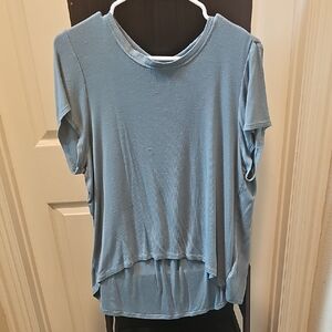 Athleta Light Blue Short Sleeve Top